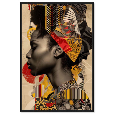 Art glamour sur toile, collage et culture