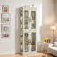 Vitrine Curio avec armoire de rangement en verre et armoire à vin en verre-2026218829