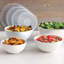 8 piece covered bowl set (White)