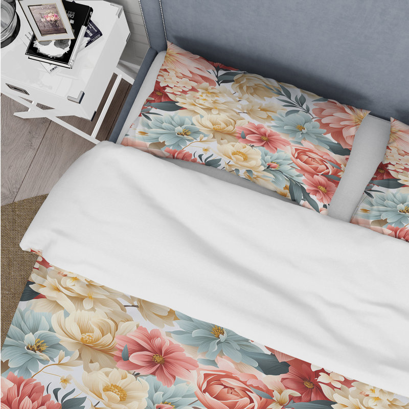 Ensemble de housse de couette Antique Pastels Boho Accents III, Housse de couette pour très grand lit et 2 très