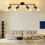 Mirae 4-Light Black Ceiling Spotlight 