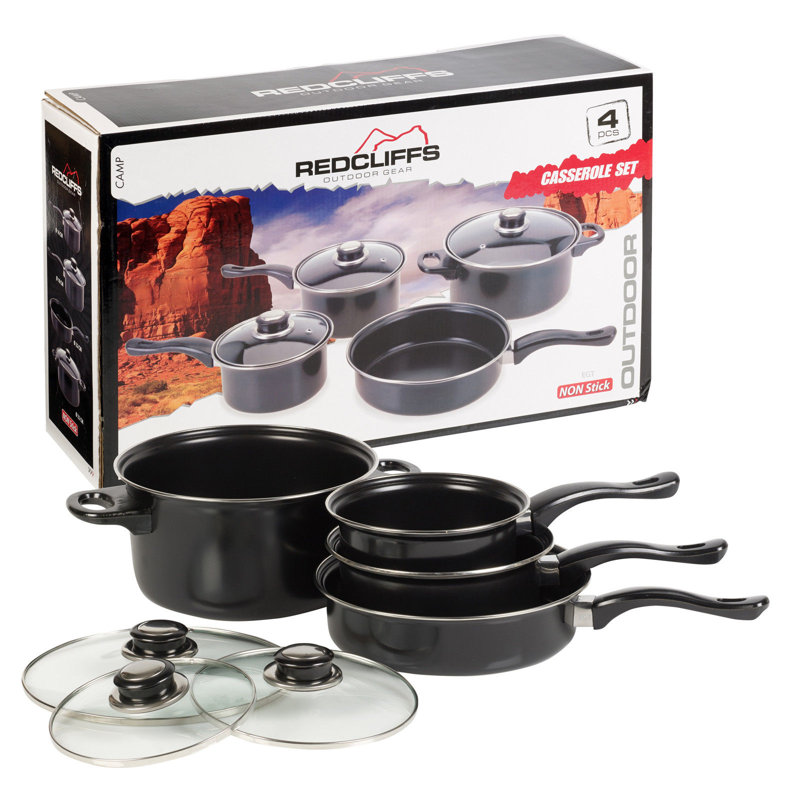 7 - Piece Non-Stick Stainless Steel Cookware Set
