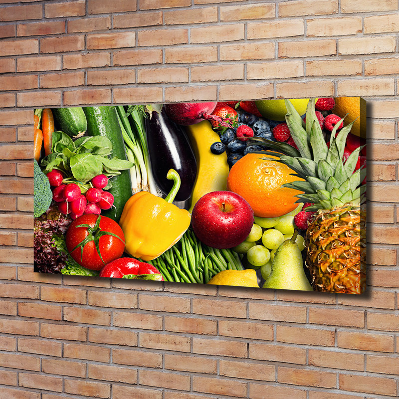 Vegetables And Fruits - Wrapped Canvas Print