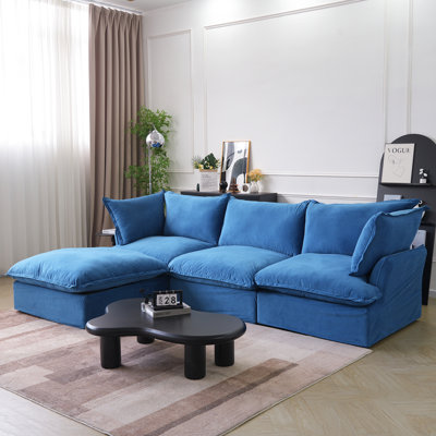 Canapé modulaire en velours Sky
