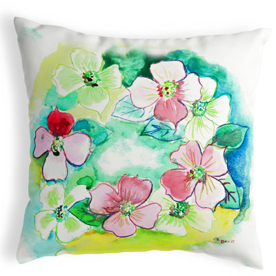 Coussin lombaire intérieur/extérieur fleur 