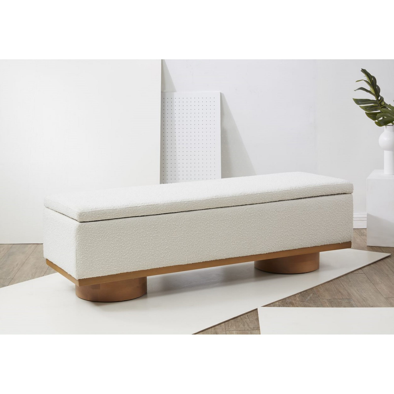 Morje Storage Bench, Ivory, Natural