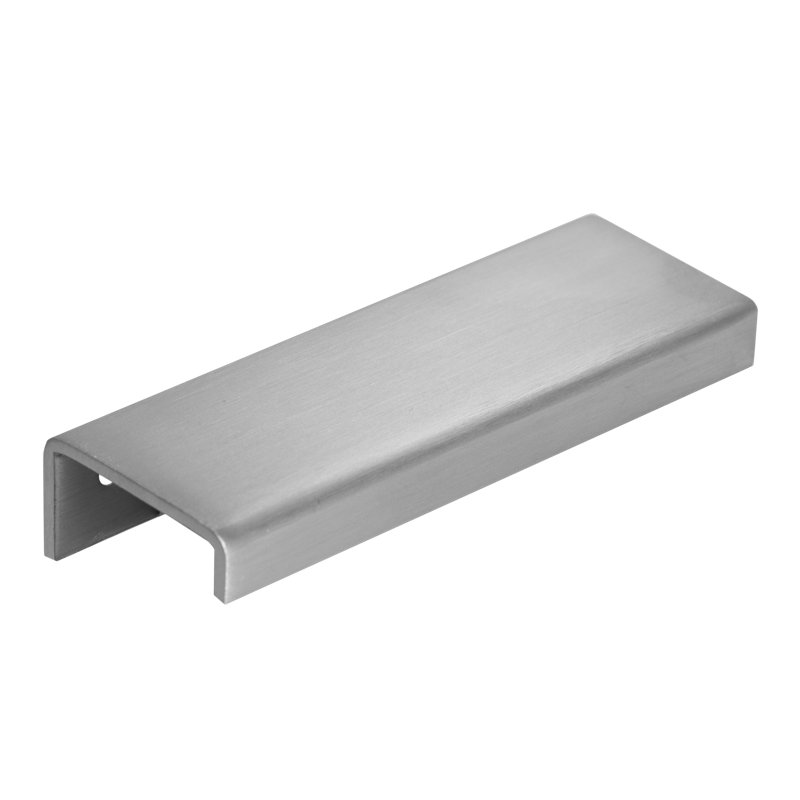 Modern Cabinet Finger Edge Pull, 2.17, Satin Stainless Steel