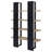 Mystrene Black And Walnut 4-Shelf Bookcase
