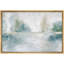 Abstrait doux bleu vert, paysage brumeux, images de salon serein, impression sur toile encadrée-126055162-126055163