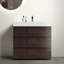 Meuble-lavabo autoportant en noyer avec évier, grand meuble-lavabo autoportant avec rangement pour salle de bain moderne, lavabo une pièce sans drain ni robinet, pré-assemblé-1037594263