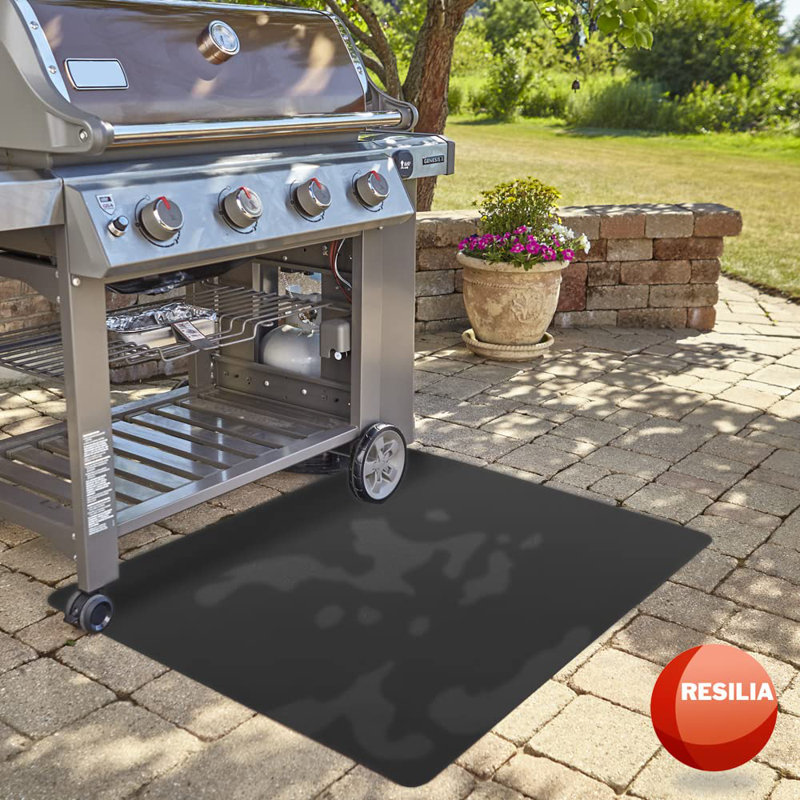 Grand tapis de gril sous le plancher, Noir