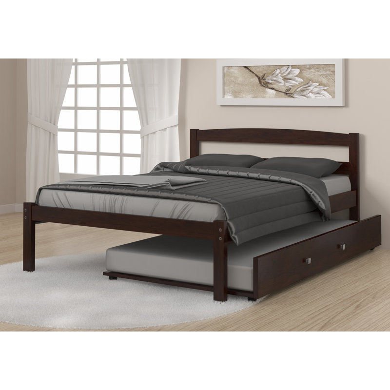 Lit plateforme Goddard, Double, Cappuccino foncé