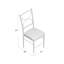 Chaise d’appoint en métal windsor back en métal bzone Clontarf