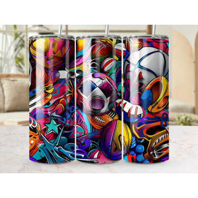 Choose Handmade Tumblers 591 mL Vacuum Insulated Stainless Steel (18/8) Travel Tumbler with Straw