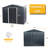 Black 8ft X 6ft Outdoor Metal Storage Shed With Galvanized Iron, Build, Punched Vents, Sliding Door & Padlock, Easy Assembly Feature Robust Option-118110807