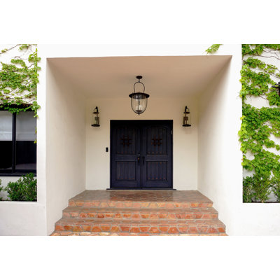 Monterey County 18" 4-Light Seeded Glass Exterior Pendant by Mark D. Sikes for Troy Lighting