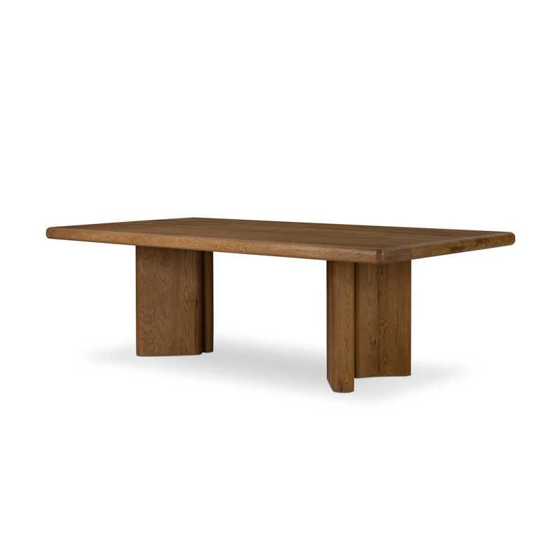 Castro Solid Oak Dining Table, Natural Reclaimed French Oak