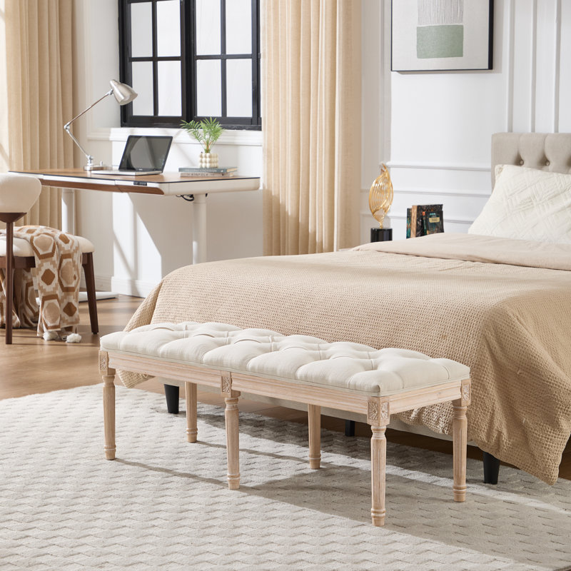 Banc de lit tapissier 47,2 po