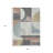 Kestner 3' X 5' Rust Gray And Ivory Geometric Washable Indoor Outdoor Area Rug