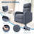 Recliner Chair for Adults, PU Leather Lazy Recliner Ergonomic Adjustable Single Sofa Enhanced with Side Pocket, Tall Back, Wide Arms & Padded Seat, Home Theater Seating for Living Room-1766646982