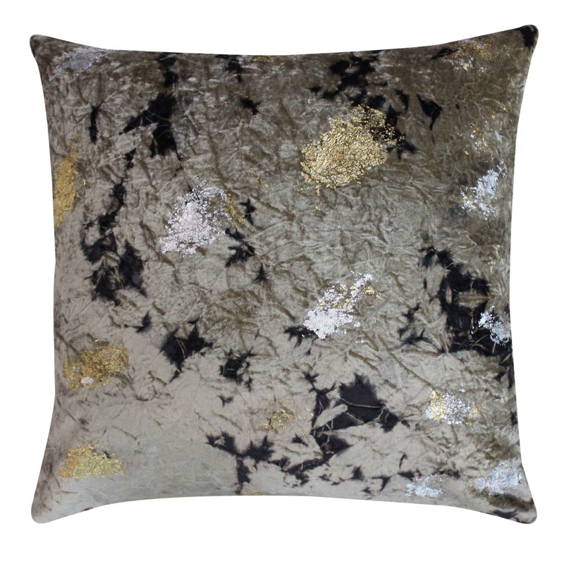 Abstract Velvet Throw Pillow