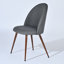 Chaises de salle à manger rembourrées H 33 "avec dossier solide en tissu Hudhaifa, ensemble de 6, pour salon, salle à manger, café-1325913266-1303099096