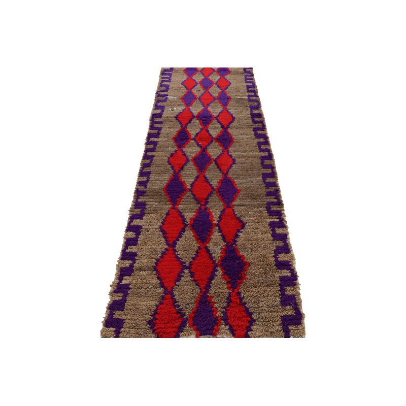 Hand Knotted Wool Geometric Area Rug