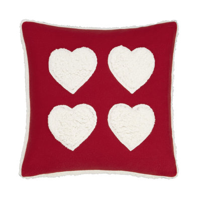 Cosy Heart Cushion with Filling