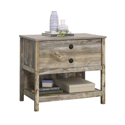Classeur latéral de style côtier avec finition brune pour le bureau, bois d'ingénierie, tiroir à extension complète, besoins de rangement légaux et européens, rangement décoratif polyvalent, verrou en T, support, compact