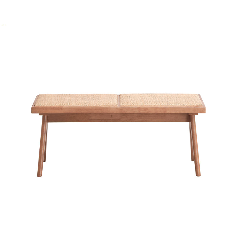 Banc en rotin et finition naturelle Velentina