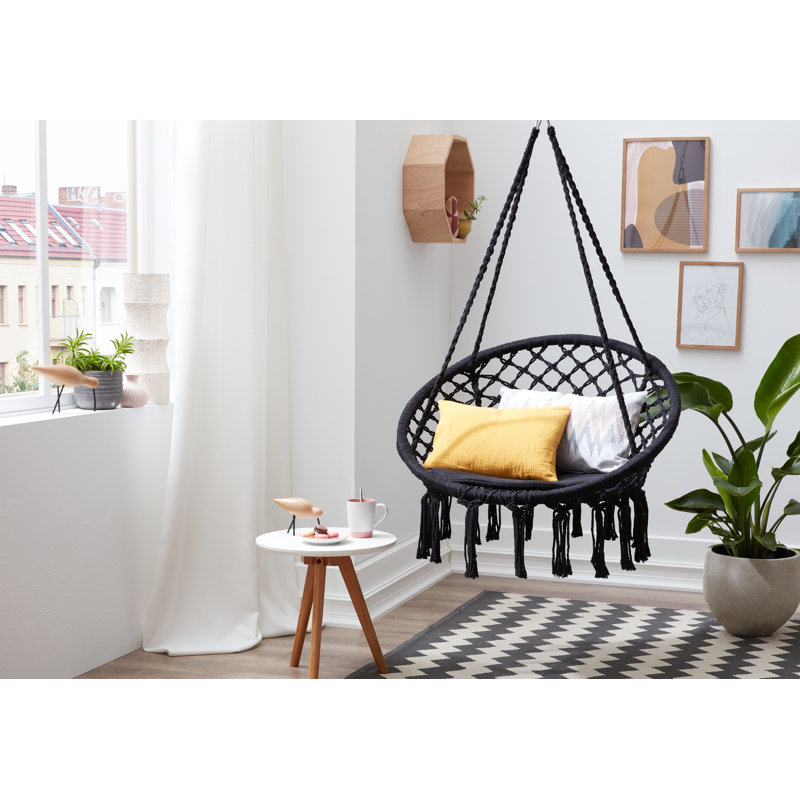 Kongsberg Swing Chair, Black