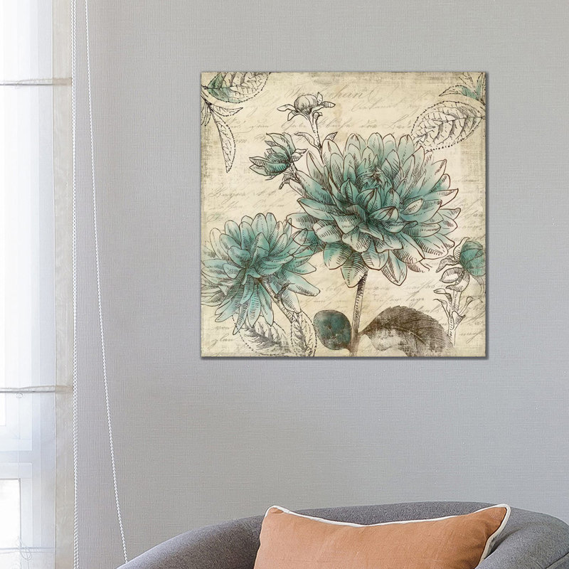 Blue Botanical II by Aimee Wilson - Wrapped Canvas Print, 66.04 cm H x 66.04 cm W x 1.91 cm D