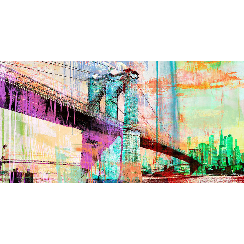 The Bridge by Eric Chestier - Wrapped Canvas Print, 35cm H x 70cm W x 4cm D