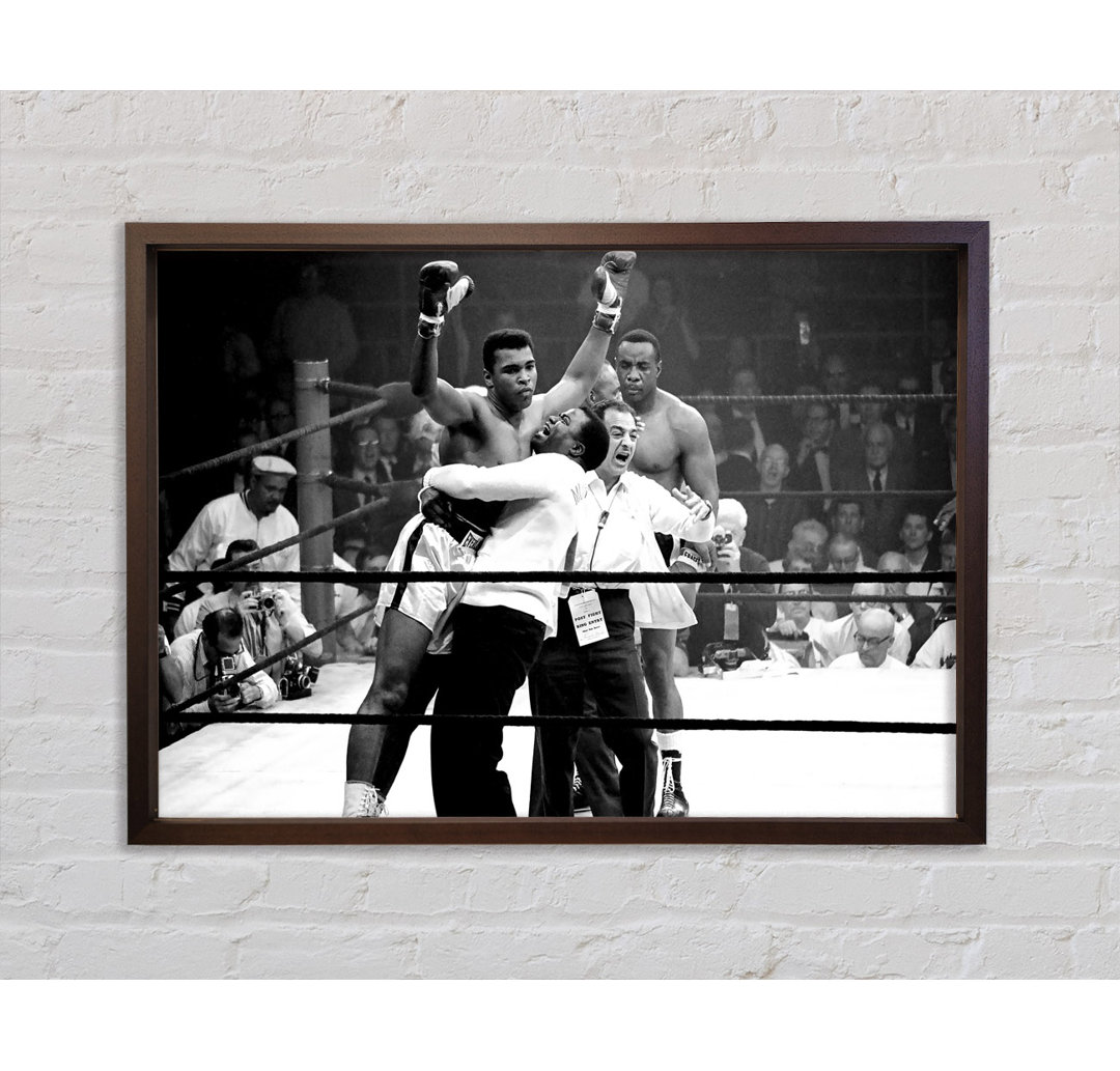 Muhammad Ali Victory - Einzelner Bilderrahmen Kunstdrucke auf Leinwand