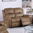 Modern Style 3Pc Living Room Set Square Arms Horizontal And Light Vertical Tufting Cushion Back Primary Living Room Furniture