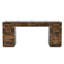 Bureau de direction classique et traditionnel avec bordure en métal, compartiment caché et plusieurs options de rangement