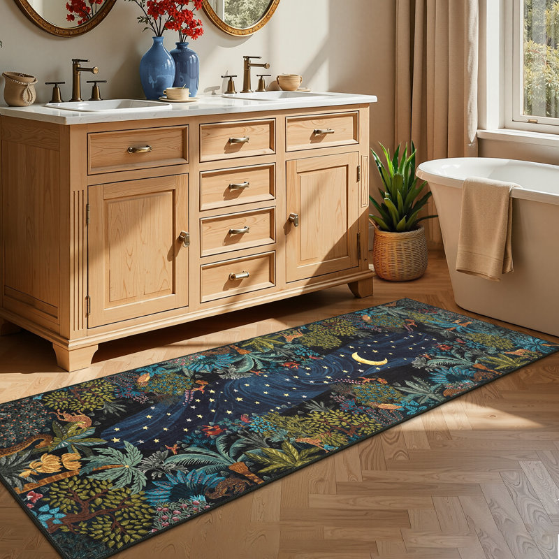 Area Rugs Living Room Area Rug Washable Vintage Rug Neutral Non-Slip Stain Resistant Carpet for Bedroom Nursery Dining Room