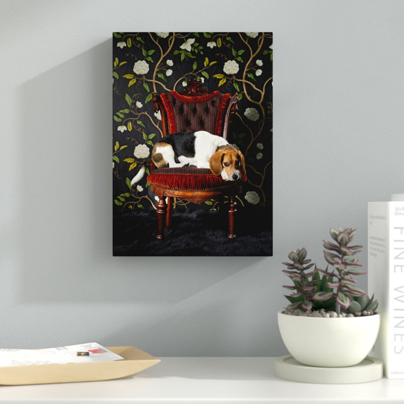 Beagle Puppy, reproduction de photo sur toile tendue, H 16 po x l 12 po