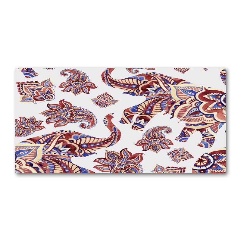 Elephants Ornaments - Wrapped Canvas Print