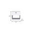 Table de chevet 20 tiroirs en bois blanc 20 po