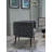 29'' Wide Barrel Chair, Gray