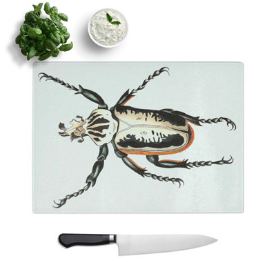 Glass Goliath Beetle by George Shaw Chopping Board