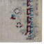 Tapis ivoire / bleu oriental en polyester tissé à la machine 1 pi 8 po x 2 pi 10 po Oriental-473934842