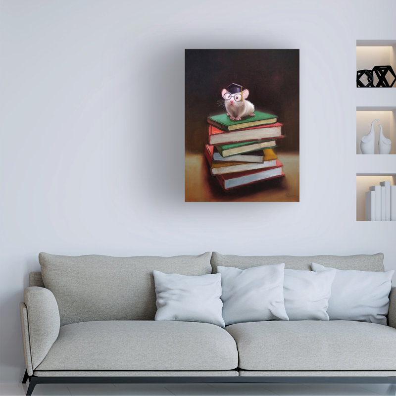 Lucia Heffernan 'The Valedictorian' Animal Canvas Art