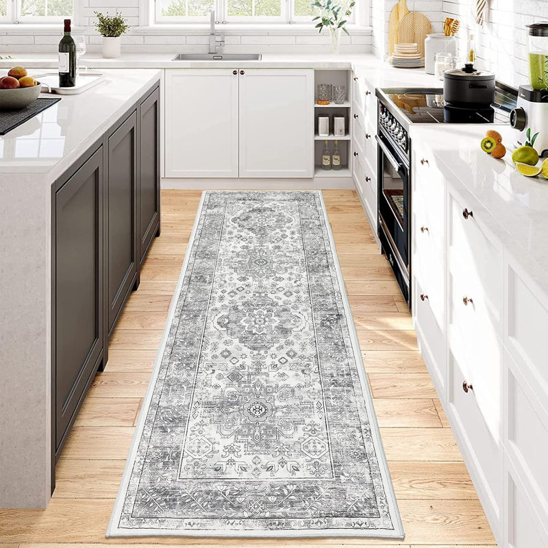 Area Rug, Gray, Runner 2' x 5'11"