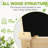 Outdoor Solid Wood Elevated Garden Bed Planter with Drainage Holes
