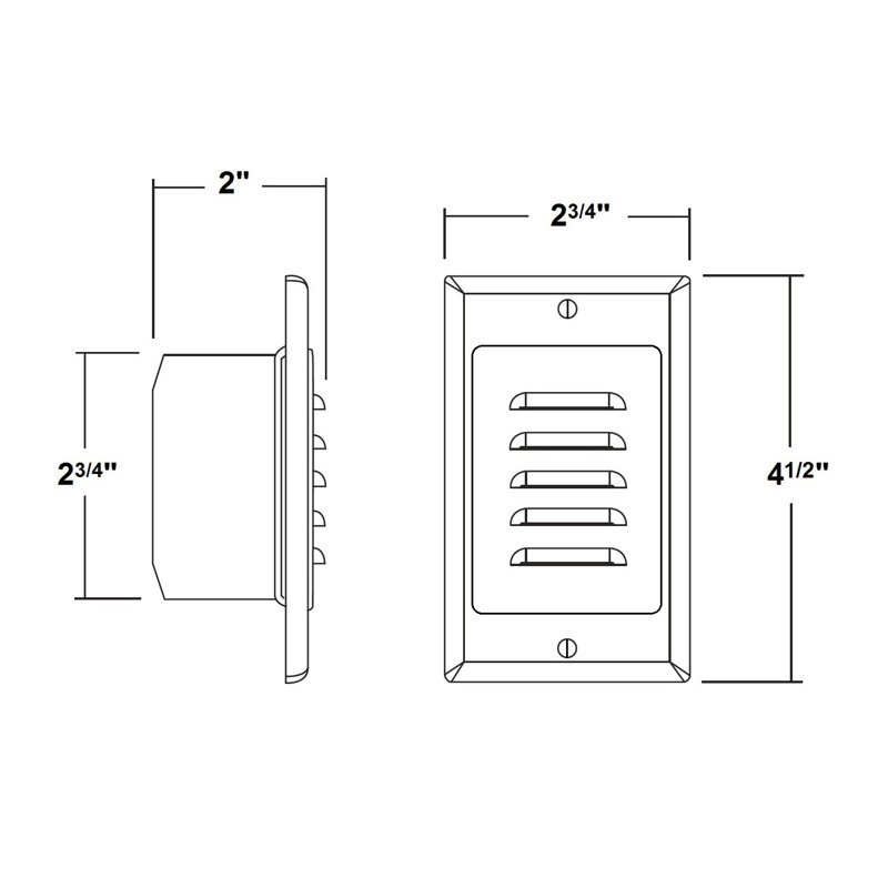 Integrated LED Step Light, Oil-Rubbed Bronze