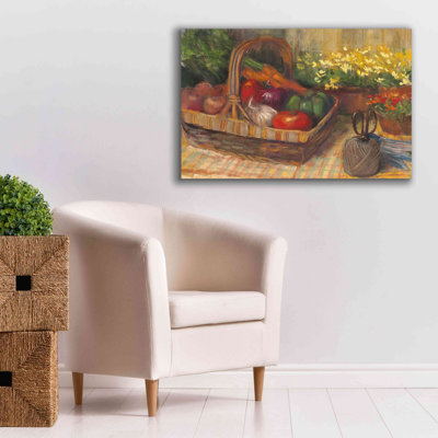 «Glynnis Summer Produce On Canvas» par Carol Rowan, reproduction