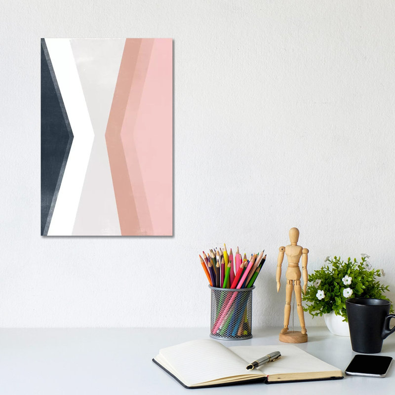 Casual Angle II by June Erica Vess - Wrapped Canvas Painting, 30.48cm H x 20.32cm W x 1.9cm D