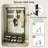 Coat Rack 4-in-1 Hall Tree With 11 Hanging Hooks, Shoe Bench, 2-tier Shoe Rack-1791587666